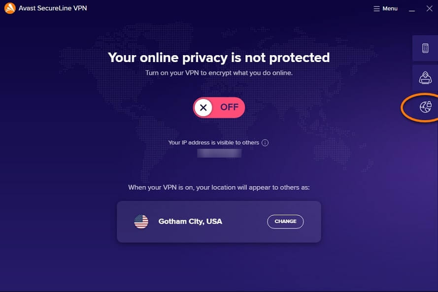 Avast SecureLine VPN Home Not Connected