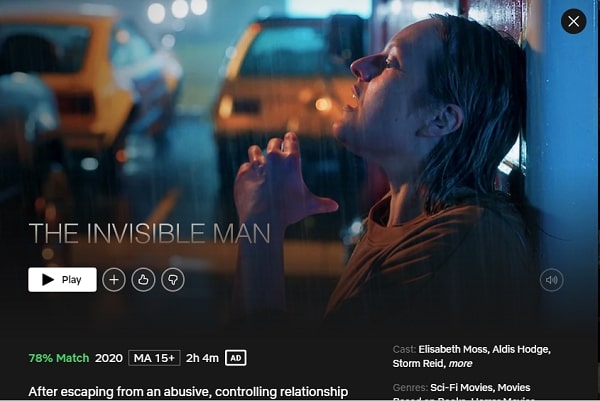 Watch The Invisible Man on Netflix From Anywhere in the World