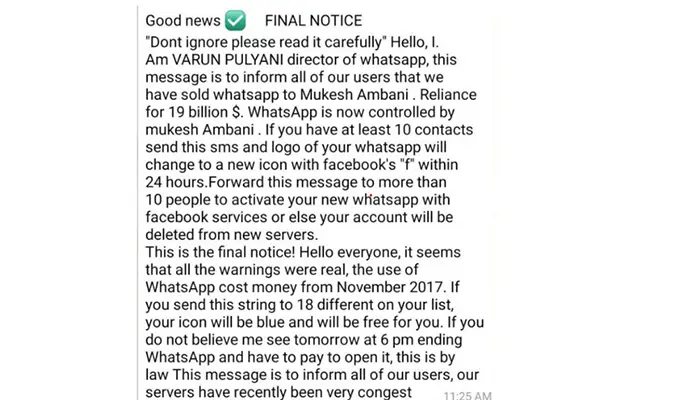 Whatsapp is closing down