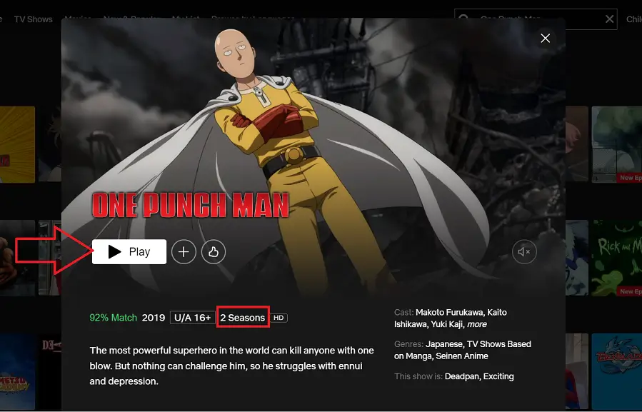 Guarda la seconda stagione di One-Punch Man su Netflix From Anywhere in the World

