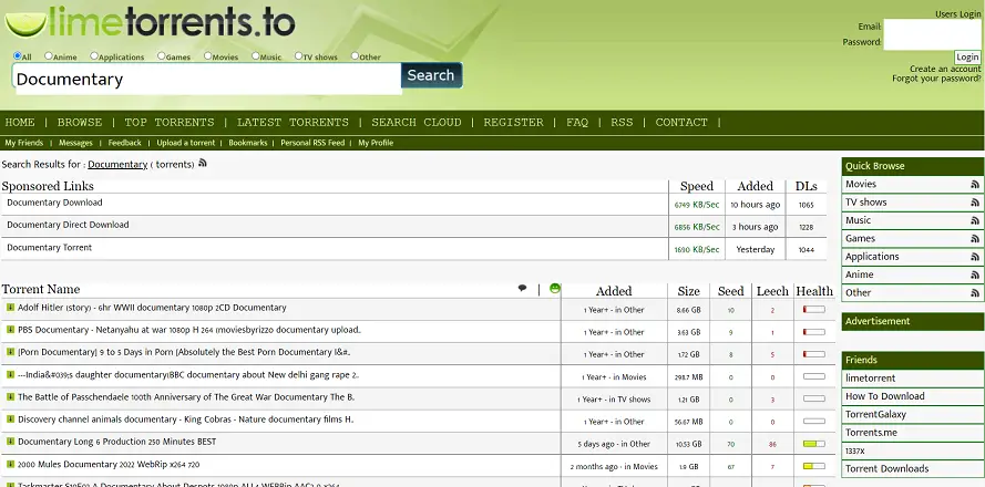 LimeTorrents-Documentary-Torrent-Site (1)