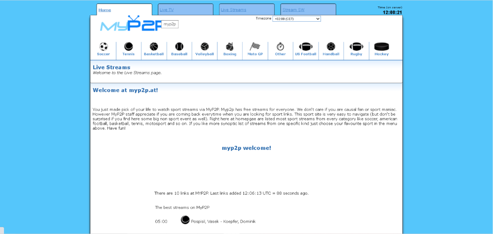 MyP2P website