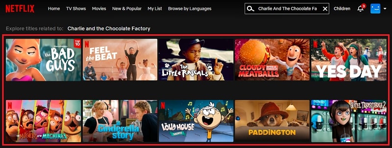 Is Charlie And The Chocolate Factory (2005) On Netflix?