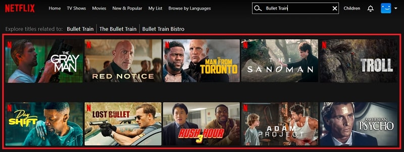 Is Bullet Train On Netflix?
