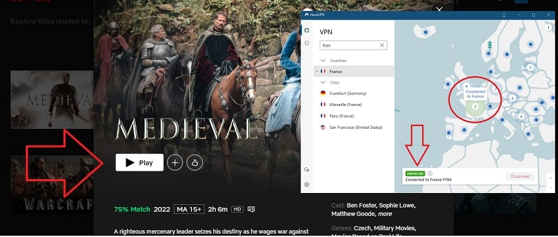 How To Watch Medieval (2022) on Netflix From Anywhere?