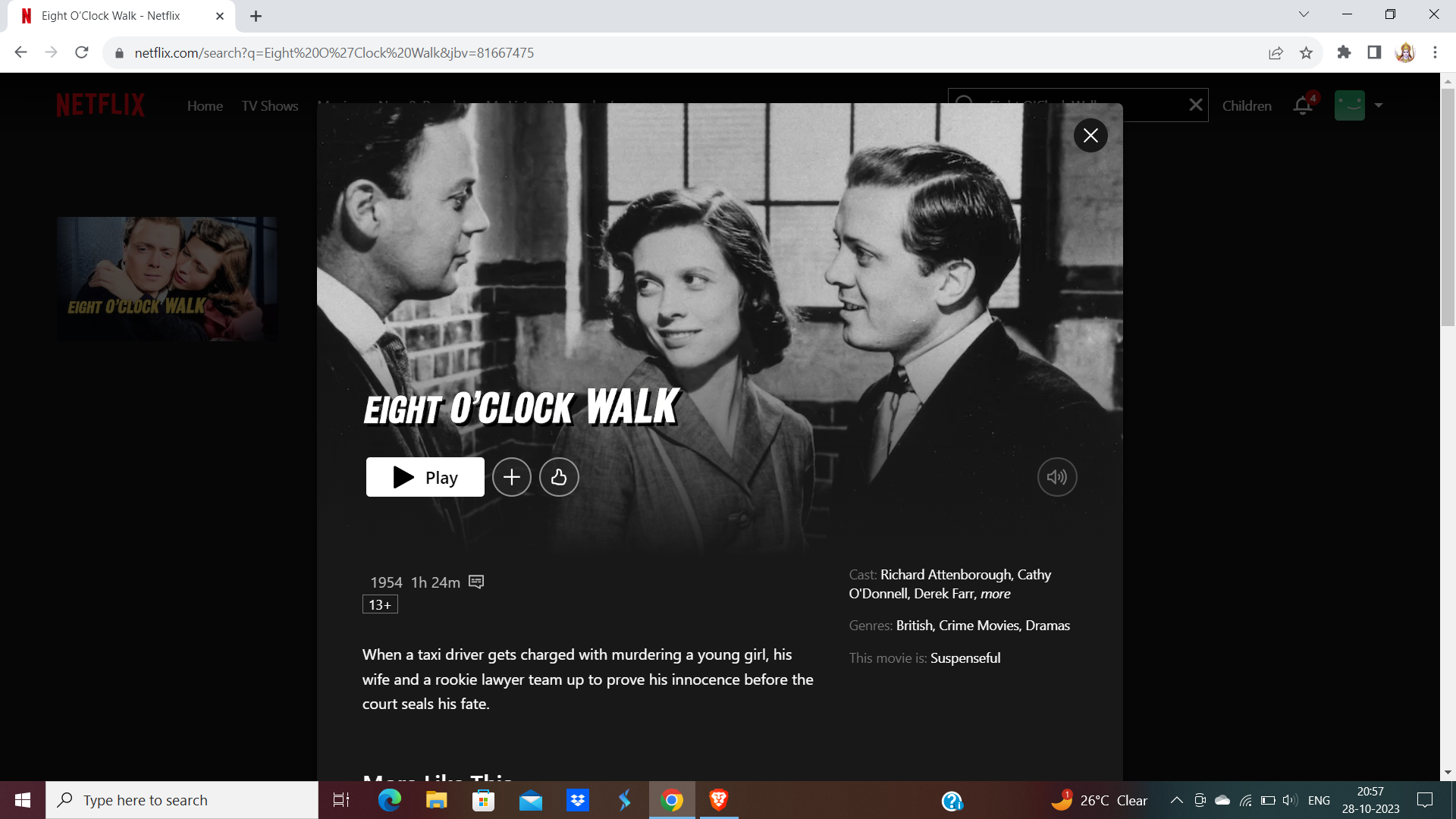 Watch Eight O'Clock Walk on Netflix 