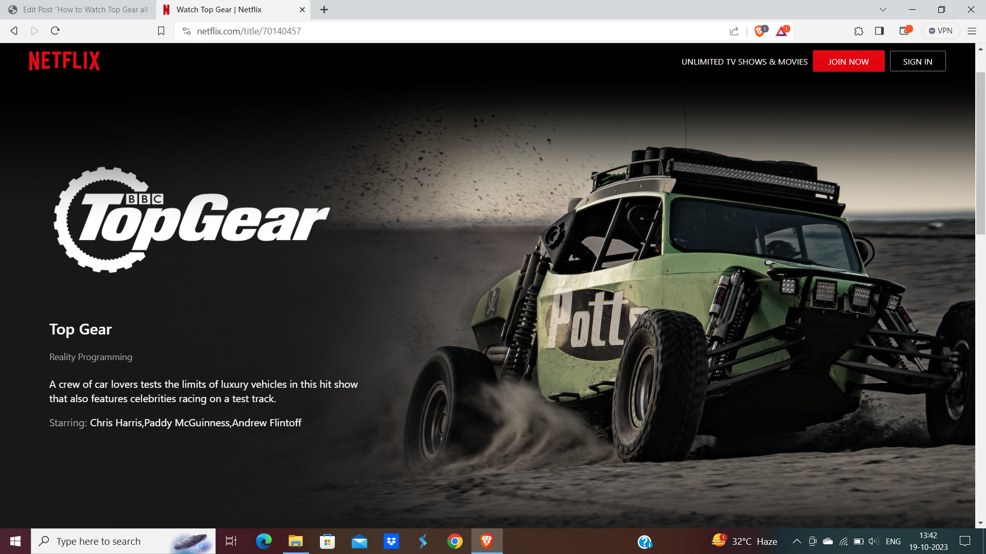Watch Top Gear on Netflix